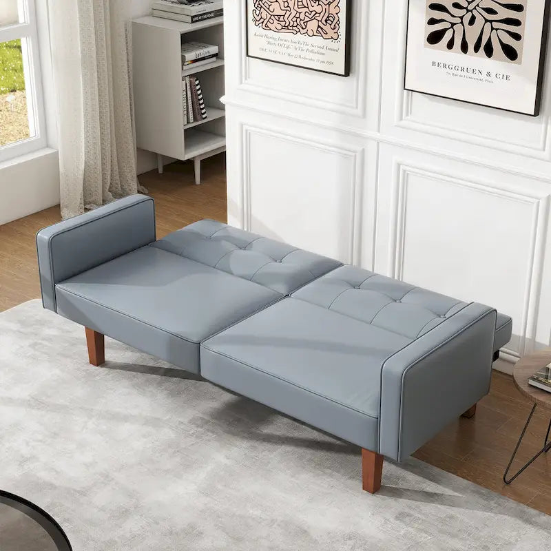 Canapé-lit futon convertible avec coussin en mousse à mémoire de forme