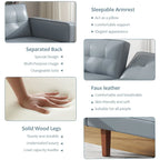 Canapé-lit futon convertible avec coussin en mousse à mémoire de forme