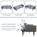 Canapé-lit futon convertible avec coussin en mousse à mémoire de forme