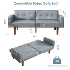 Canapé-lit futon convertible avec coussin en mousse à mémoire de forme