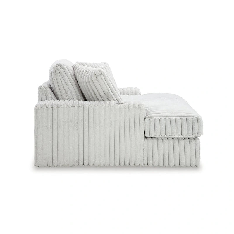 Chaise longue surdimensionnée avec porte-gobelets et chargement USB - 64 L x 68 P x 41 H