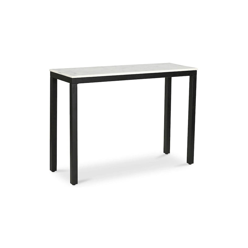Console moderne en marbre blanc - 42 L x 30 H x 14 P