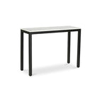 Console moderne en marbre blanc - 42 L x 30 H x 14 P