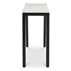 Console moderne en marbre blanc - 42 L x 30 H x 14 P