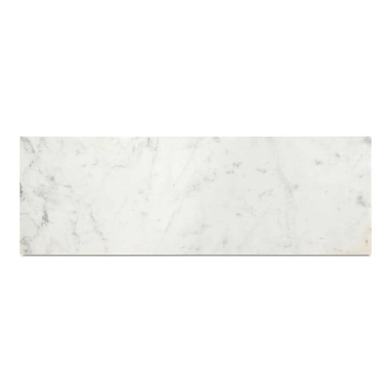 Console moderne en marbre blanc - 42 L x 30 H x 14 P