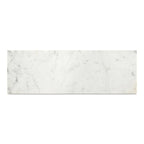 Console moderne en marbre blanc - 42 L x 30 H x 14 P
