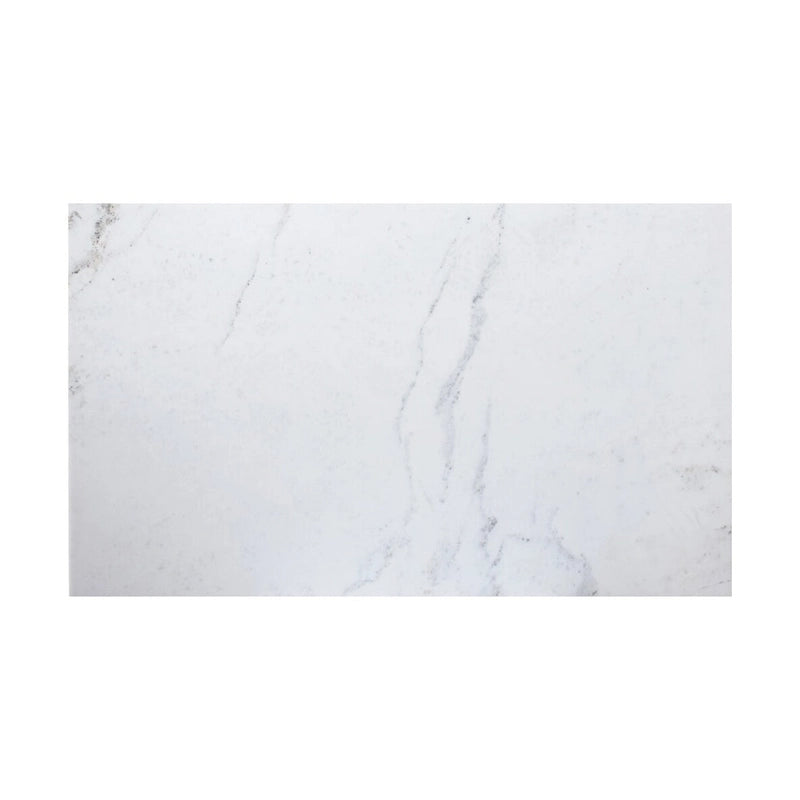 Console moderne en marbre blanc - 42 L x 30 H x 14 P