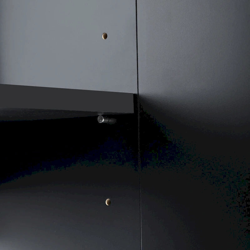 Buffet enfilade à 4 portes avec poignées métalliques - 152,4 L x 38,6 l x 78,5 H cm
