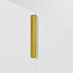 Buffet enfilade à 4 portes avec poignées métalliques - 152,4 L x 38,6 l x 78,5 H cm