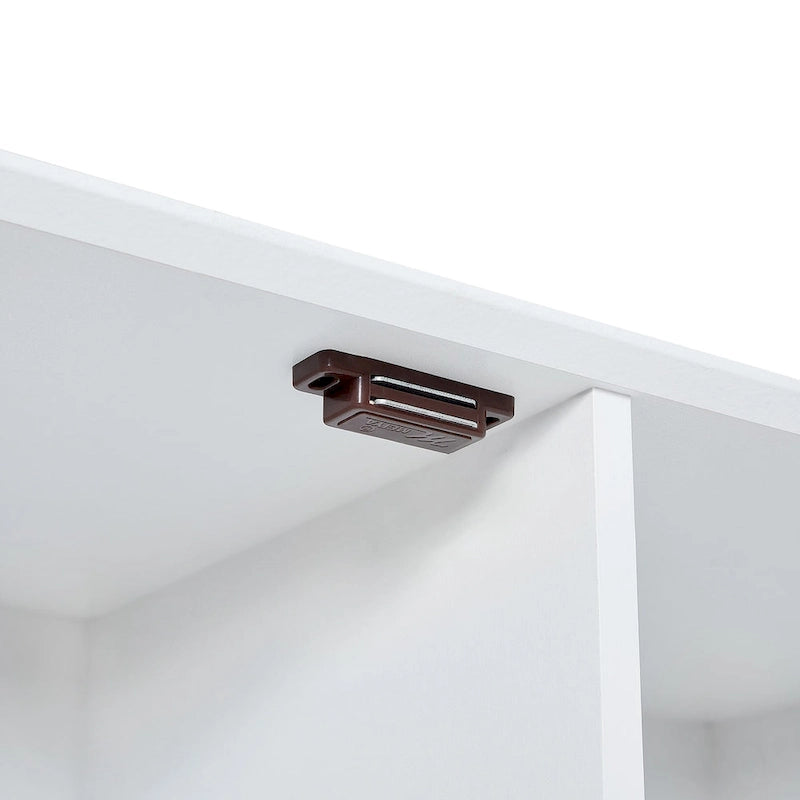 Meuble de rangement de salle de bain autoportant avec portes et tiroirs